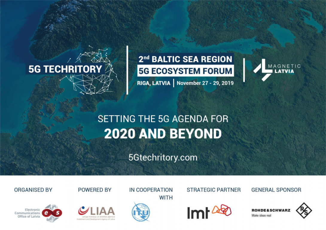 5G Techritory 2019 vizuālā identitāte